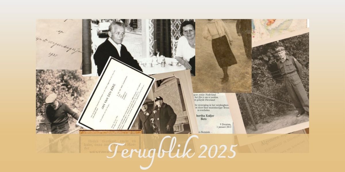 Terugblik 2025: Familieonderzoek, inzichten en plannen voor 2026